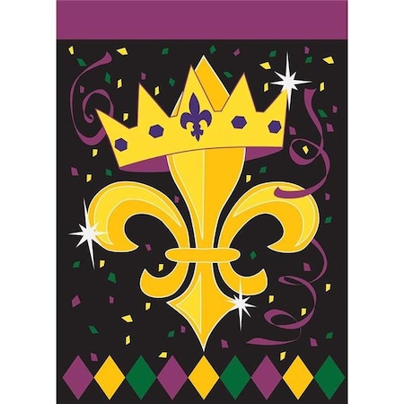 Dicksons 00224 Fleur-De-Lis Crown Flag - Large